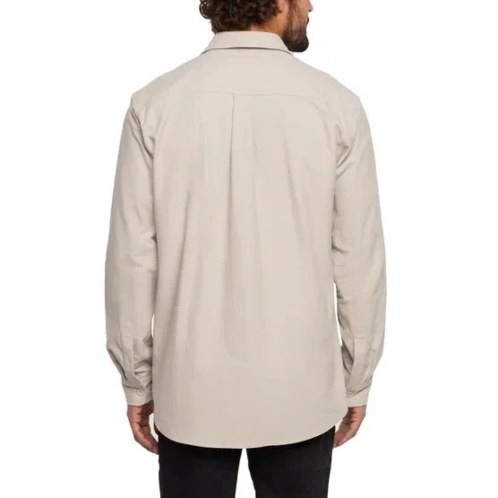 WOOLRICH Chamois Men Size XXL: Tan 100% Soft Cotton Long Sleeve Shirt NWT - Picture 5 of 8